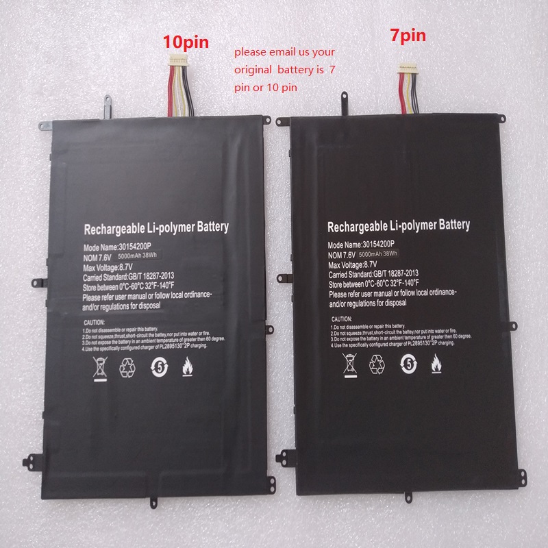 7pin TH140A NV-2874180 JUMPER Ezbook X4 S4 Gemini NC14 compatible battery